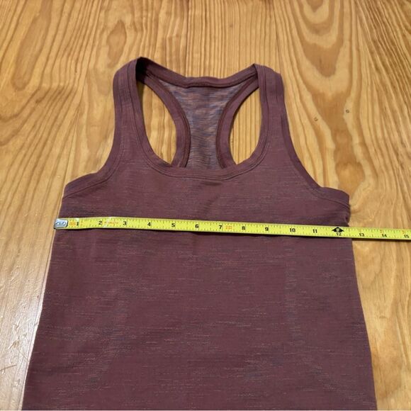 Lululemon Swiftly Tech Racerback Tank Top 2.0 Chroma Check Ancient Copper SZ 2 - Picture 6 of 9